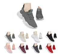 Ladies Trainers Size 5 Slip on Trainers Breathable Running Walking Shoes Arch Support Non Slip Work Shoes Memory Foam Mesh Orthopedic Sports Sneakers Lightweight Air Cushion Jogging Sneakers Green