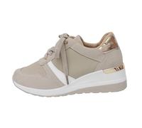 Ladies Trainers Sports Single Shoes Female 2025 Europe and The States and The States Fashion with Casual Thick Bottom Sneakers (Beige, 6.5)