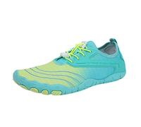 Ladies Trainers Waterproof, Womens Trainers Lightweight, Barefoot Sneakers Quick Dry Socks for Beach Swim Zero Drop Sneaker Slip On Hand Free Trainer Aqua Shoes Ultra Flex Shoe Green