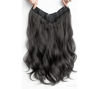 Ladies Trendy Wigs Long Hair One Piece Hair Extensions Hair Enlargement Big Wave Curly Hair Wigs(Black,60cm)