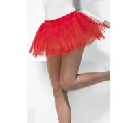 Ladies Tutu Red Fancy Dress Tutu Layered Underskirt by Smiffys