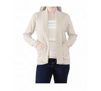 Ladies Twin Set Stripped Knitted Cardigan Classic Sweater Womens Long Sleeve Open Front Knit Stripe Jumper Casual Wear Top Winter Wear Fancy Party Wear Stripes Cardigan Plus Size S-XL Cream
