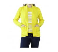 Ladies Twin Set Stripped Knitted Cardigan Womens Long Sleeve Open Front Knit Stripe Jumper Classic Sweater Casual Wear Top Winter Wear Fancy Party Wear Stripes Cardigan Plus Size S-XL Yellow