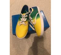Ladies UK 5 Adidas Originals ADRIA PS Trainers Plimsolls Multi Coloured