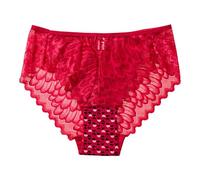 Ladies Underwear High Waist Sheer Knickers For Women stretch lace knickers Size 12 Womens Underwear Ladies Slogging Pants Womens Hi Leg Knickers High Waist Trousers Women Red