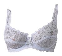 Ladies Underwired Designer Non Padded Bra Lace Bra by Marlon White-40C