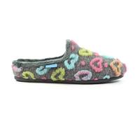 Ladies Valentine Grey Mule Slipper 4 Grey