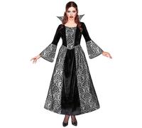 Ladies Vampiress Costume Halloween Gothic Vampire Fancy Dress