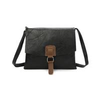 Ladies Vegan leather Satchel crossbody bag| Women's Shoulder bag| messenger bag -Black