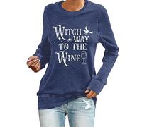 Ladies Vest Tops Size 20 Bow Neck Blouse Teachers Gifts Beach Witch Way to The Wine Shirt Halloween Witch Sweatshirt Halloween Wine Shirt Wine Drinker Gift Halloween Shirts Amazon Sale Clearance