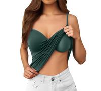 Ladies Vest Tops with Built in Bra Basic navy blue Camisole Strappy Cotton Sleeveless Tanks Soft Comfy Cami Tops Workout Sports Yoga Fitted Vests Casual T Shirts Size 8 10 12 14 16 18 20 22 24 26 28