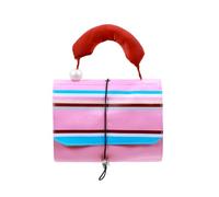 Ladies Vibrant Roll-Up Cosmetic Bag - Storage with Handle Toiletry Bags, Large Capacity Portable Organizer | Foldable Makeup Pouch for Friends Men & Brushes, Travel Toiletries Case Hanging Kit W