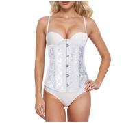 Ladies' Vintage Waist Cincher with Fishbone, Steampunk Corset Court Style, Training Shapewear Straps Bust Support Medium Length Underbust Halloween