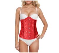 Ladies' Vintage Waist Cincher with Fishbone, Steampunk Corset Court Style, Training Shapewear Straps Bust Support Medium Length Underbust Halloween