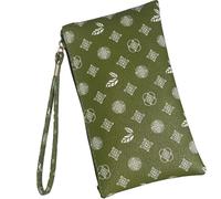 Ladies' wallet, which can hold passport, credit card, ID documents and mobile phone. It is equipped with a zipper closure to enhance security and make it convenient to access., Green, Modern Stylish