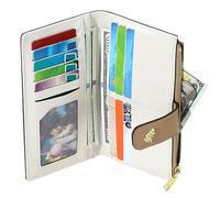 Ladies Wallets | Safe Leather Money Holder with Zipper - Cash Card Holder Travel Wallet,for Shopping Dating Gym Beach Going Out Commuting Work