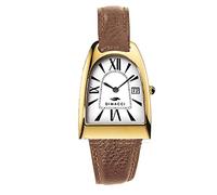 Ladies' watch - Nicy Queen, Cognac + gold-plated, Strap.