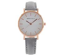 Ladies Watch Women's Middle School Student Belt Stone Leather Band Watches for Women (Grey, One Size)