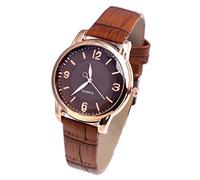 Ladies Watches for Small Wrists Glass Quartz Distinguished Women's Watch (Brown, One Size)
