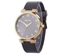 Ladies Watches,ITVIP Simple Digital Scale With PVC Mesh Belt Analog Quartz Watch Strap 228mm Black