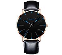 Ladies Watches with Leather Strap Fashion Thin Watch Men's Watch Diver Costume