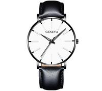 Ladies Watches with Leather Strap Fashion Thin Watch Men's Watch Diver Costume