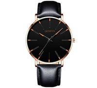 Ladies Watches with Leather Strap Fashion Thin Watch Men's Watch Diver Costume