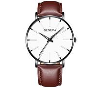Ladies Watches with Leather Strap Fashion Thin Watch Men's Watch Diver Costume