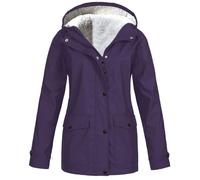 Ladies Waterproof Rain Jackets with Hood Womens Tracksuit Jacket Plus Size Womens Raincoats Waterproof Jackets Long Plus Size Hoodie Women Long Trench for Women UK Lightweight Rain Coat Purple