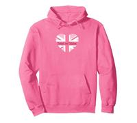 Ladies wearing Pink, Protect our Children, Union Flag Pullover Hoodie