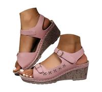 Ladies Wedge Sandals Ladies Slippers Comfortable Orthopedic Wedge Shoes Espadrilles Shoes Casual Beach Bohemian Flats Summer Toe Post Sandals for Women Uk