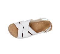 Ladies Wedge Sandals Open Toe Casual Summer Sandals Stylish Slingback Comfortable Cushioned Mid Heel Hook and Loop Slip On Sandal Outdoor Walking