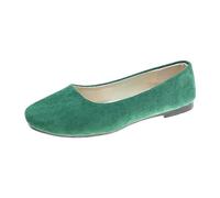 Ladies Wedge Shoes Shoes for Women UK Slip On Flat Shallow Comfortable Single Shoe Ladies Sexy Sandals Casual Solid Color Low Heel Fashion Updated Mary Jane Green 6