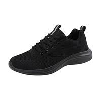 Ladies Wedge Trainers Orthopaedic Shoes Women Sports Shoes Fashion Solid Color Simple Four Sports New Pattern Mesh Breathable Comfortable Flat Orthopedic Gardening Shoe Women Black 6