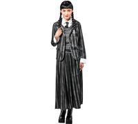 Rubies Wednesday Addams Netflix School Uniform Women's Fancy Dress Costume