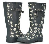 Ladies Wellington boots | Stylish Muddy Paws Womens Wellies with Adjustable Gusset | Durable & Versitile Welly Boots | From Fields to City Streets Wide Calf Wellies for Women by Wide Welly Company
