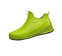 Ladies Wellingtons Waterproof Boots for Women UK Garden Shoes Thin Tall Boots Men Rain Slip Casual Shoes Short On Water Ankle Outdoor Fashion Men's Casual (Green,5.5)