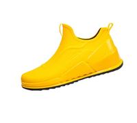 Ladies Wellingtons Waterproof Boots for Women UK Garden Shoes Thin Tall Boots Men Rain Slip Casual Shoes Short On Water Ankle Outdoor Fashion Men's Casual (Yellow,6)