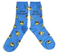 Ladies What The Duck In Sunglasses Word Pun Socks 4-8 UK / 37-42 Eur / 6-10 US