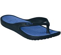 Ladies White Pink Eva Toe Post Flip Flop Surf Sandals New Summer Flat Beach Shoe (4 UK, Navy/Blue)