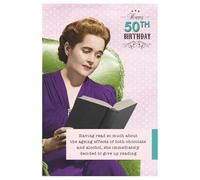 Ladies who Lunch, Happy 50th Birthday Card For Her, Give up Reading!, Pink & Purple
