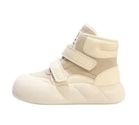 Ladies Wide Fit Boots Size 6 Boots Soft and Comfortable Can Adapt To The Cold and Harsh Environment Wide Fit Walking Boots for Women (White, 4.5)