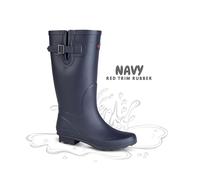 Ladies Wide Wellingtons Boots Stormwells Gusset Waterproof Rain Womens Buckle
