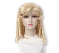 Ladies Wig 45.7cm Retro Style Wig Curly Hair Full Head Wig Daily Wig Wig Suitable for Traveling Lace Wigs