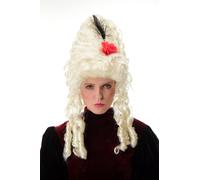 Ladies Wig Carnival Baroque Marie Antoinette Platinum Blond Beehive Bouffant