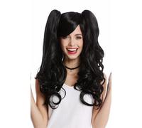 Ladies' Wig Cosplay 2 Braids Long Wavy Gothic Lolita Japan Black