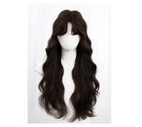 Ladies Wig Daily Long Hair Natural Wool Curly Bangs Wig Full Headset Design Artificial Wig Suitable for Daily and Party Use Lace Wigs