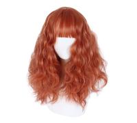 Ladies Wig Daily Travel Long Curly Fluffy Wig Headpiece Natural Air Bangs Creative Wig Suitable for a Variety Of Occasions Lace Wigs