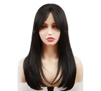 Ladies Wig Hairdressing Full Head Wig Styling Daily Use Side Bangs Long Straight Temperament Wig Lace Wigs