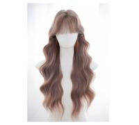 Ladies Wig Korean Style Full Head Wig Everyday Natural Short Straight Hair Woven Bangs Wig Fluffy French Style Bangs Lace Wigs